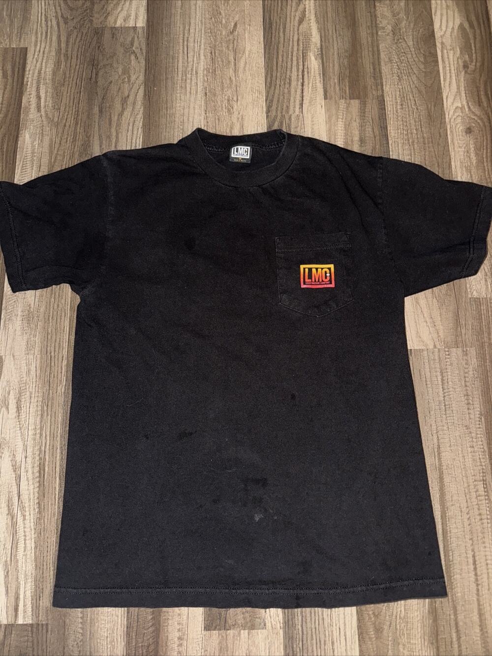 Loser Machine Company Pocket T-Shirt Black Medium 19x26